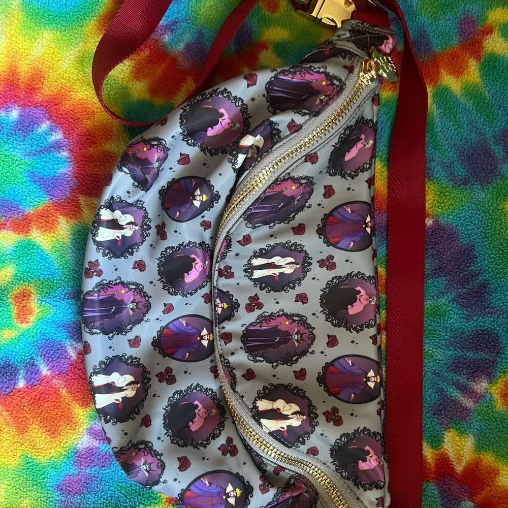Stoney Clover Lane Gray and Red Crossbody Bag